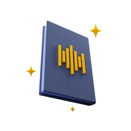 Audio libro  3D Icon