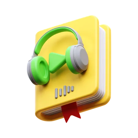 Audio libro  3D Icon