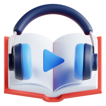 Audio libro  3D Icon