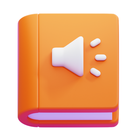 Audio libro  3D Icon