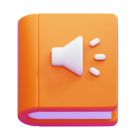 Audio libro  3D Icon