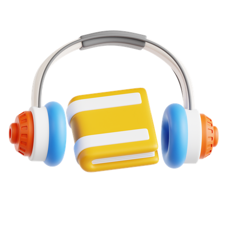 Audio libro  3D Icon