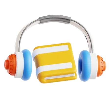 Audio libro  3D Icon