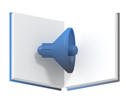 Audio libro  3D Icon