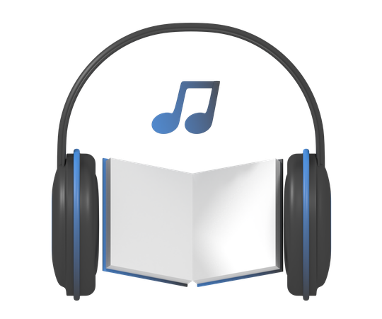 Audio libro  3D Icon