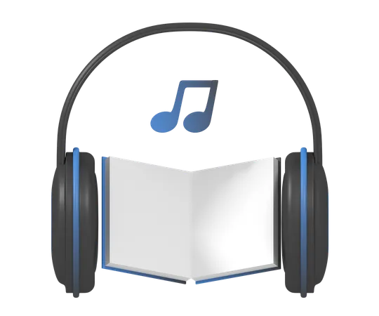 Audio libro  3D Icon