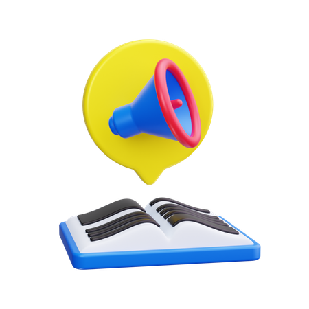 Audio libro  3D Icon