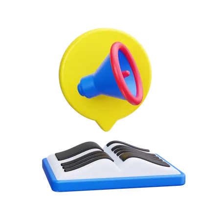 Audio libro  3D Icon