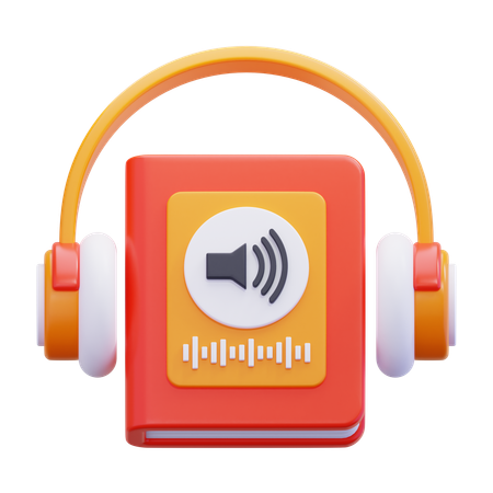 Audio libro  3D Icon