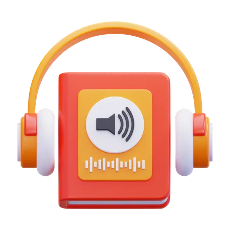 Audio libro  3D Icon