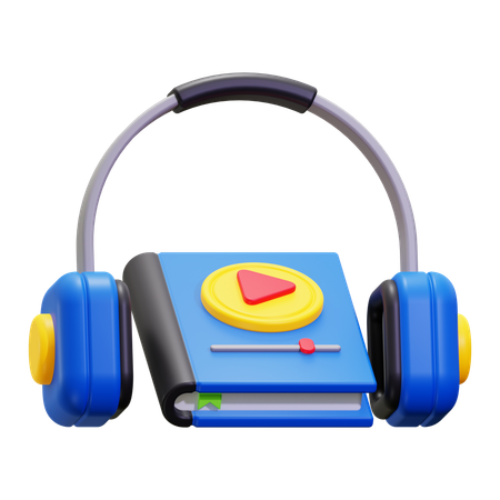 Audio libro  3D Icon