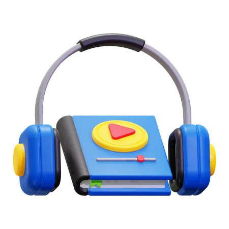 Audio libro  3D Icon