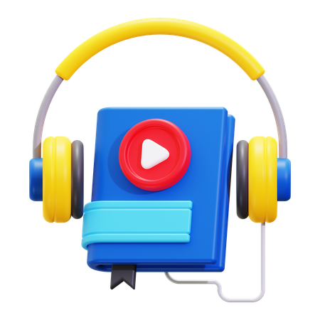 Audio libro  3D Icon