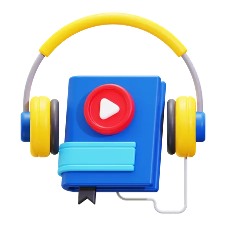 Audio libro  3D Icon