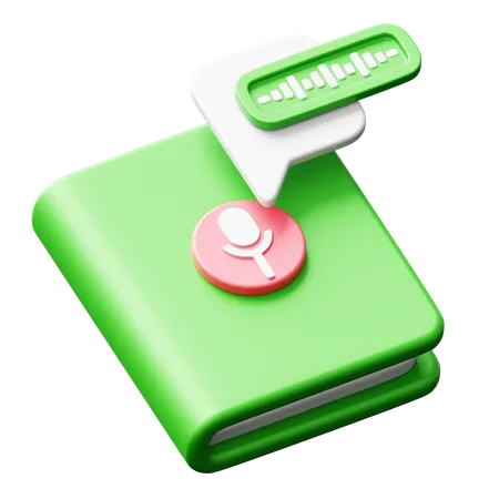 Audio libro  3D Icon