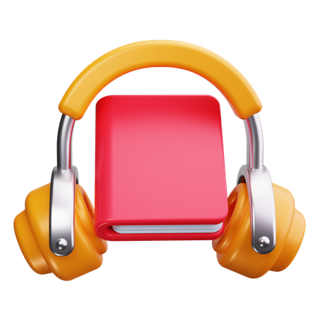 Audio libro  3D Icon