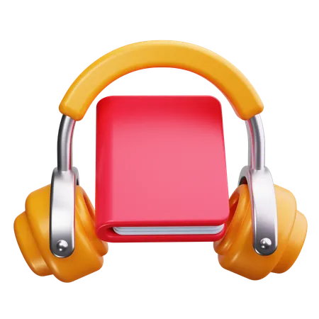 Audio libro  3D Icon