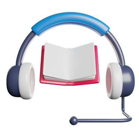 Audio libro  3D Icon