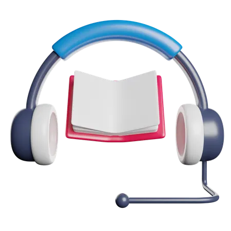 Audio libro  3D Icon