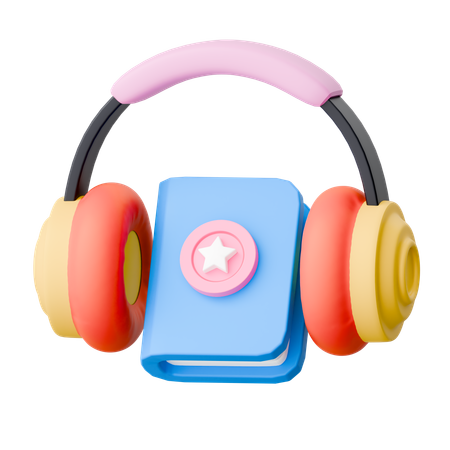 Audio libro  3D Icon