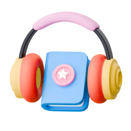 Audio libro  3D Icon