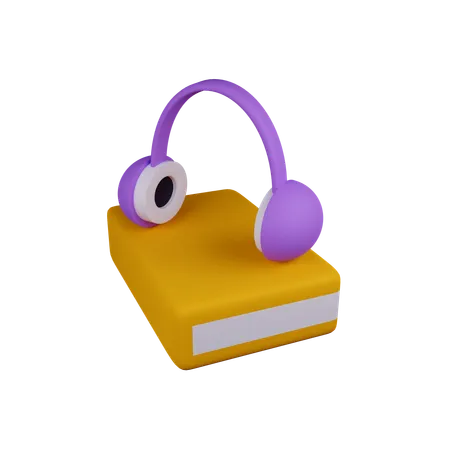 Audio libro  3D Icon