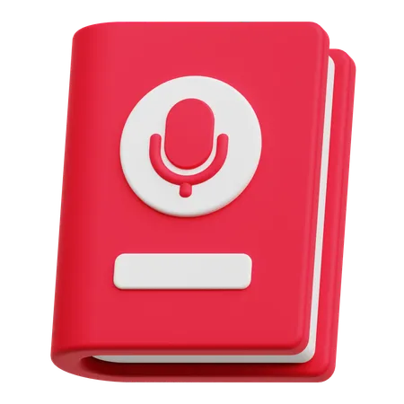 Audio libro  3D Icon