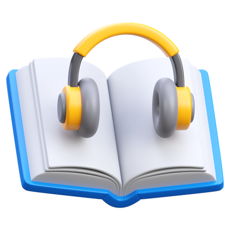 Audio libro  3D Icon