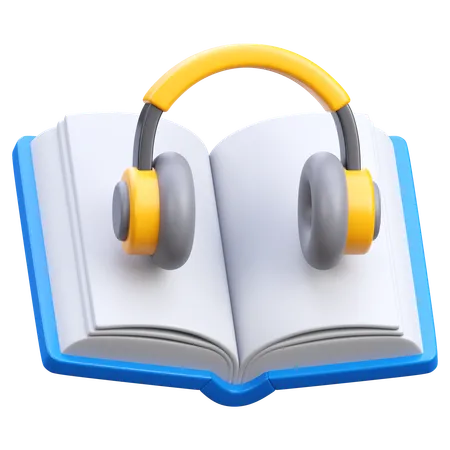 Audio libro  3D Icon