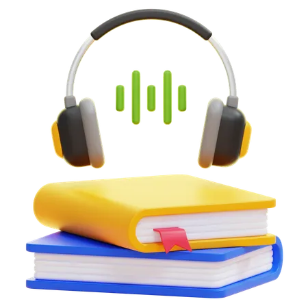 Audio libro  3D Icon