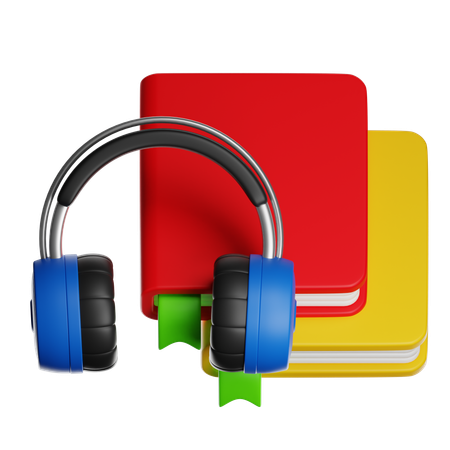 Audio libro  3D Icon