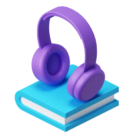 Audio libro  3D Illustration
