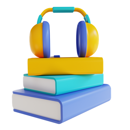 Audio libro  3D Icon