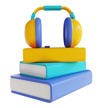 Audio libro  3D Icon