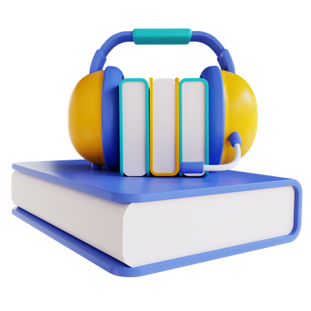 Audio libro  3D Icon