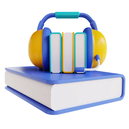 Audio libro  3D Icon