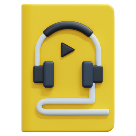 Audio libro  3D Icon