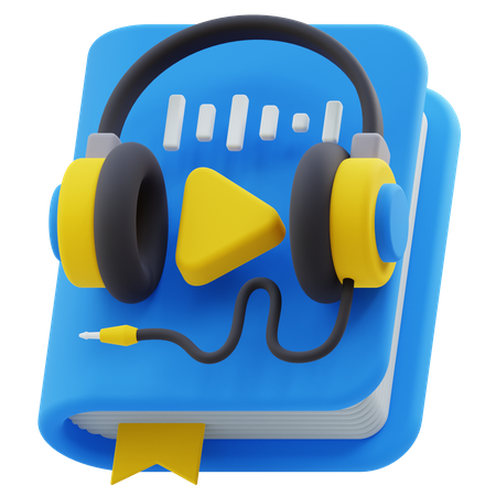 Audio libro  3D Icon