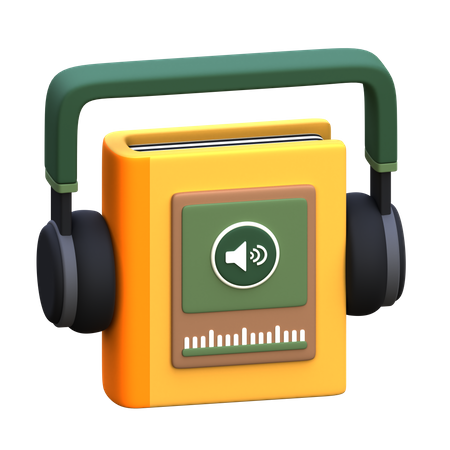 Audio libro  3D Icon