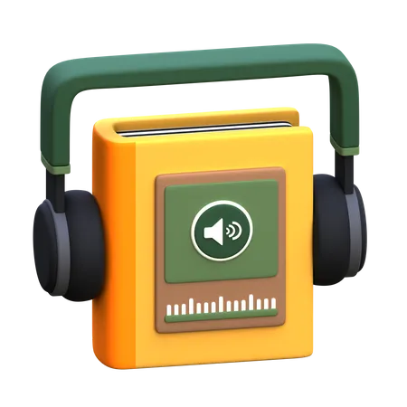 Audio libro  3D Icon