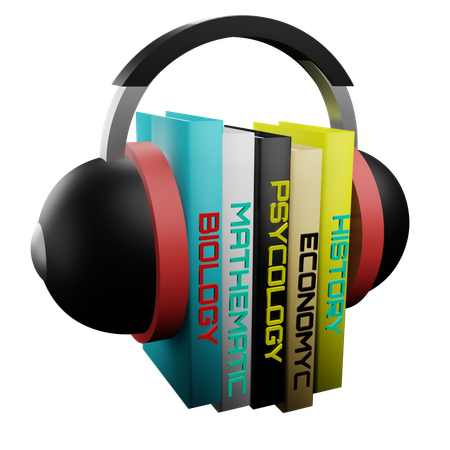 Audio libro  3D Icon