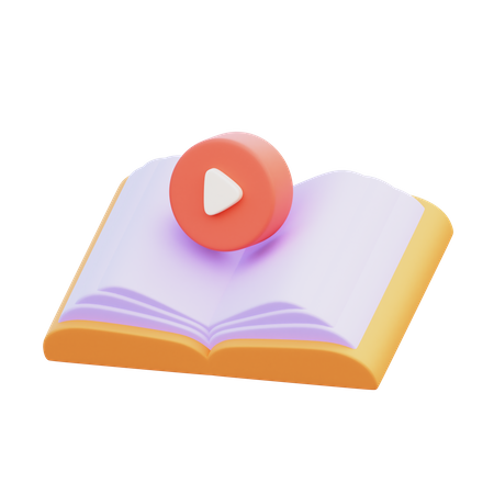 Audio libro  3D Icon