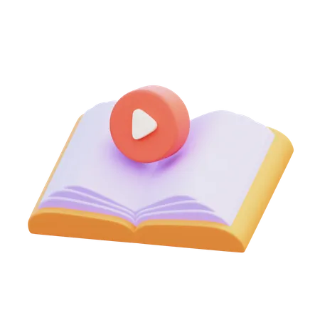 Audio libro  3D Icon