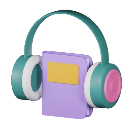 Audio libro  3D Icon