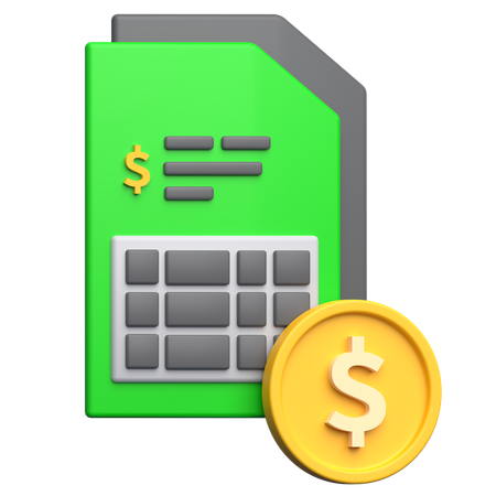 Audit  3D Icon