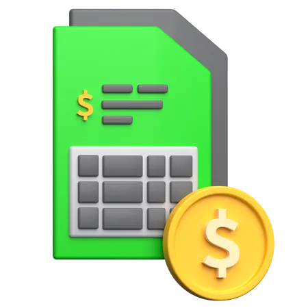 Audit  3D Icon