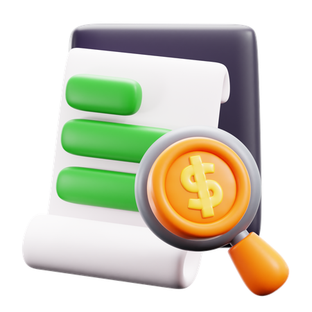 Audit  3D Icon