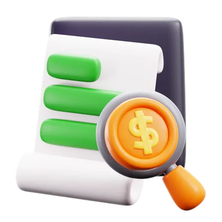 Audit  3D Icon