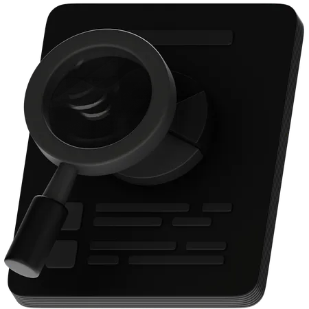 Audit  3D Icon