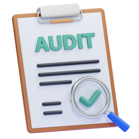 Audit  3D Icon